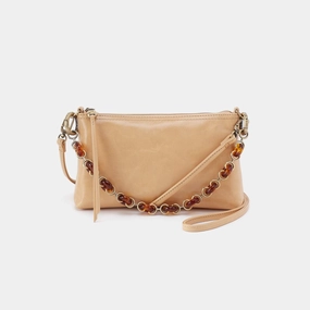 Comfortable strap that distributes weight evenly Darcy Crossbody in Polished Leather - Desert Sand