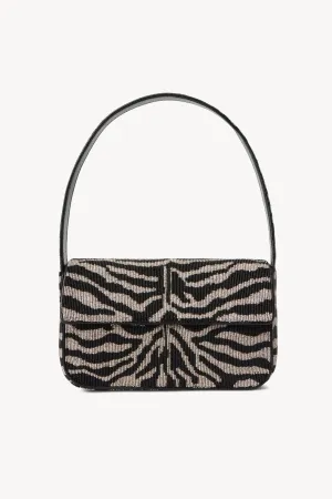 TOMMY BEADED BAG | BLACK WHITE Compact Option Dual Tone