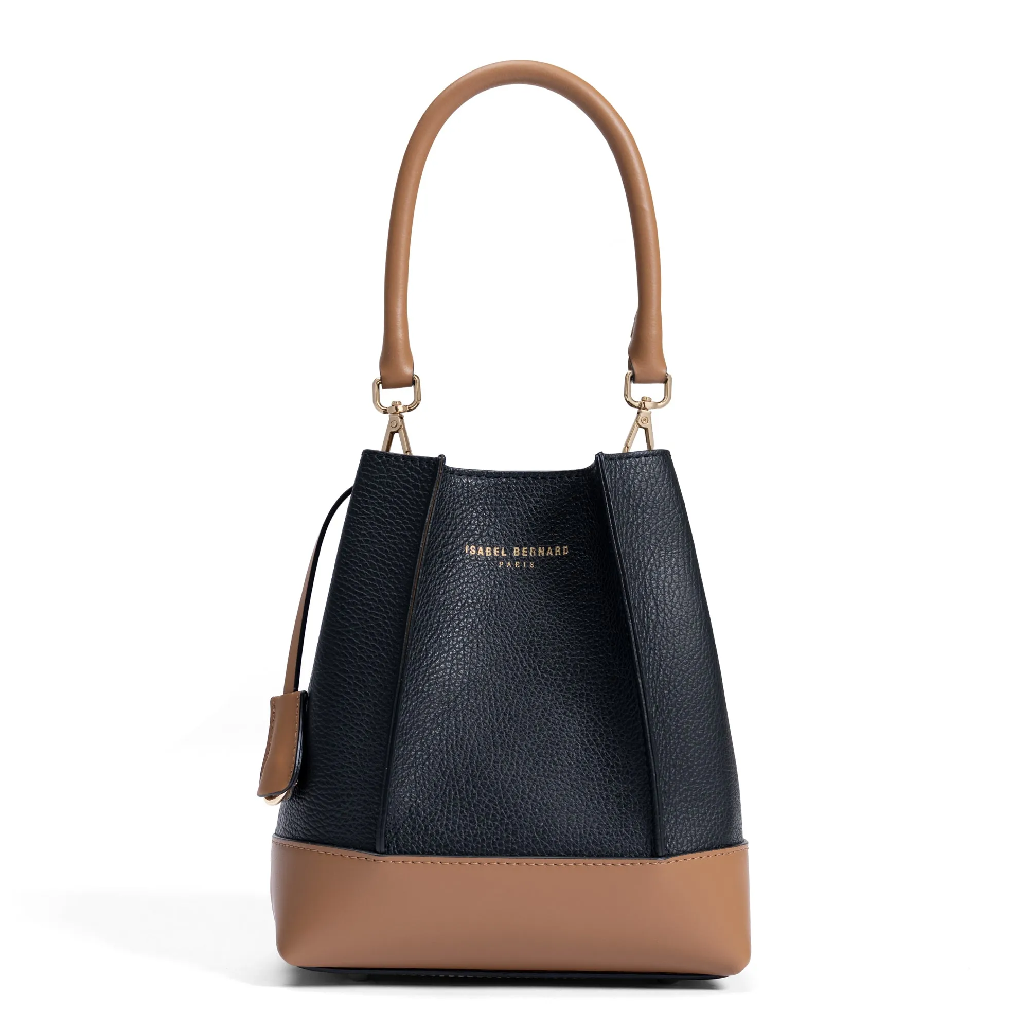 Femme Forte Minette black calfskin leather handbag Sleek Functionality