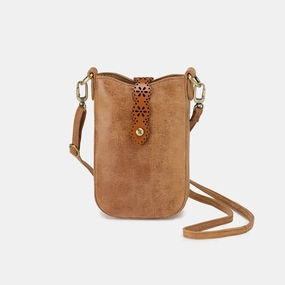 A sleek and durable bag that provides everything you need Smart compartments make organizing your items easy and efficient Tabby Phone Crossbody In Buffed Leather - Whiskey