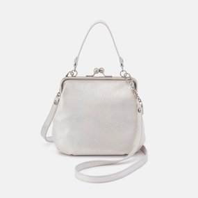 Alba Crossbody In Metallic Leather - Silver Reliable and durable material that keeps up with your daily needs