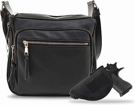 Brooklyn Concealed Carry Crossbody-Jessie James-Gray Versatile Accessory Smart Storage