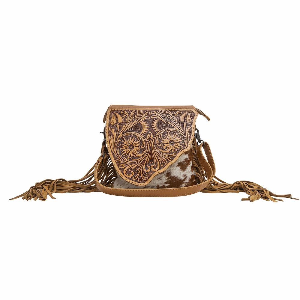 Sleek Utility Banette Leather Fringed Concealed Carry Shoulder Bag