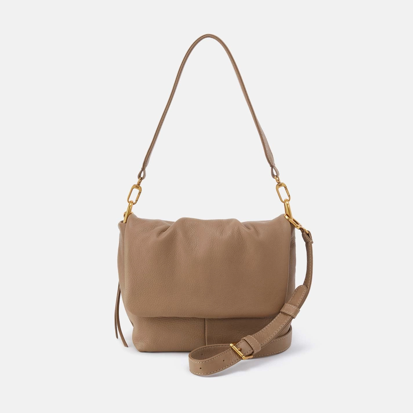 Harley Convertible Shoulder Bag in Pebbled Leather - Cedar Sagebrush Urban Lifestyle