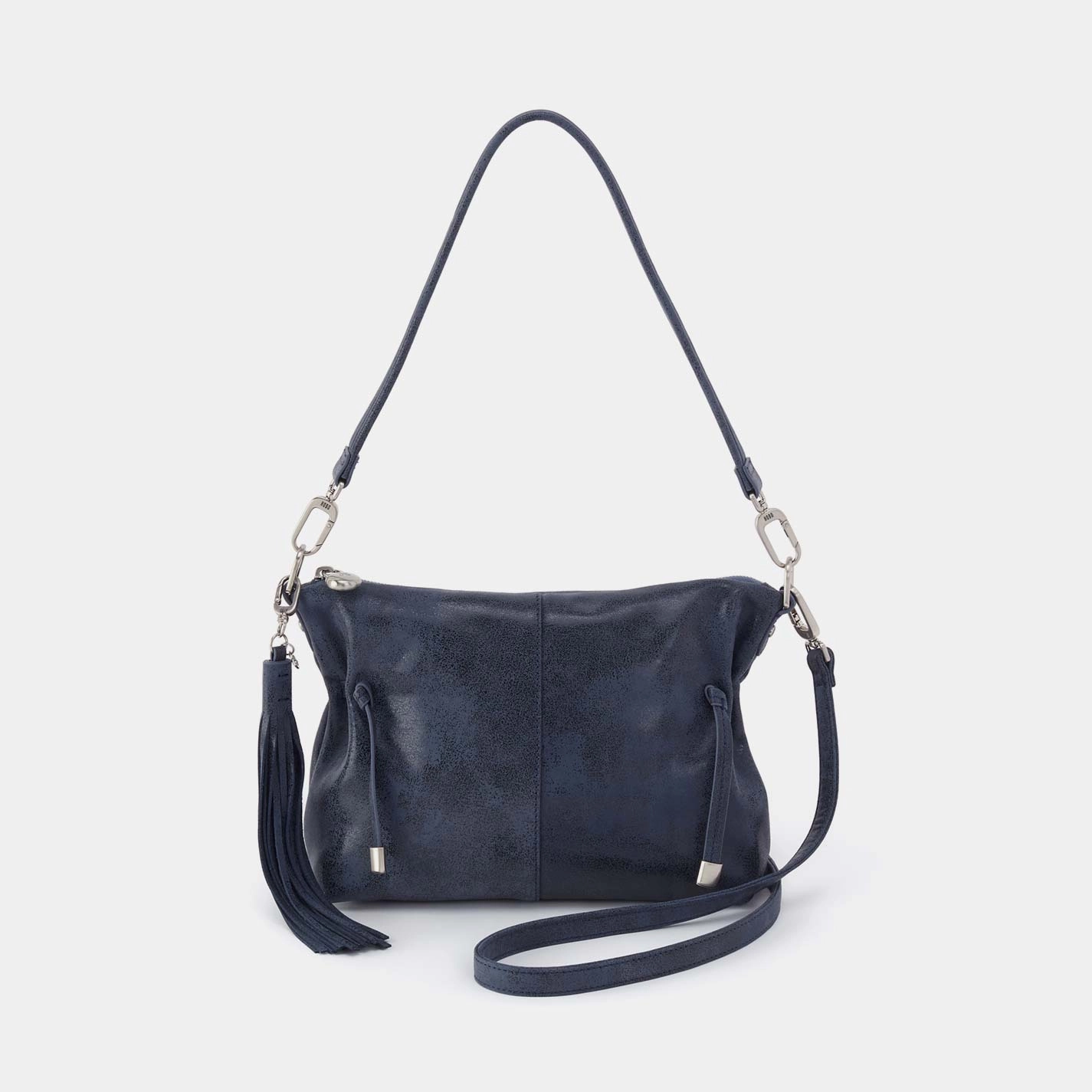 Functional City Gear Comfortably fits all your essentials without feeling bulky Kori Crossbody in Buffed Leather - Indigo Sky