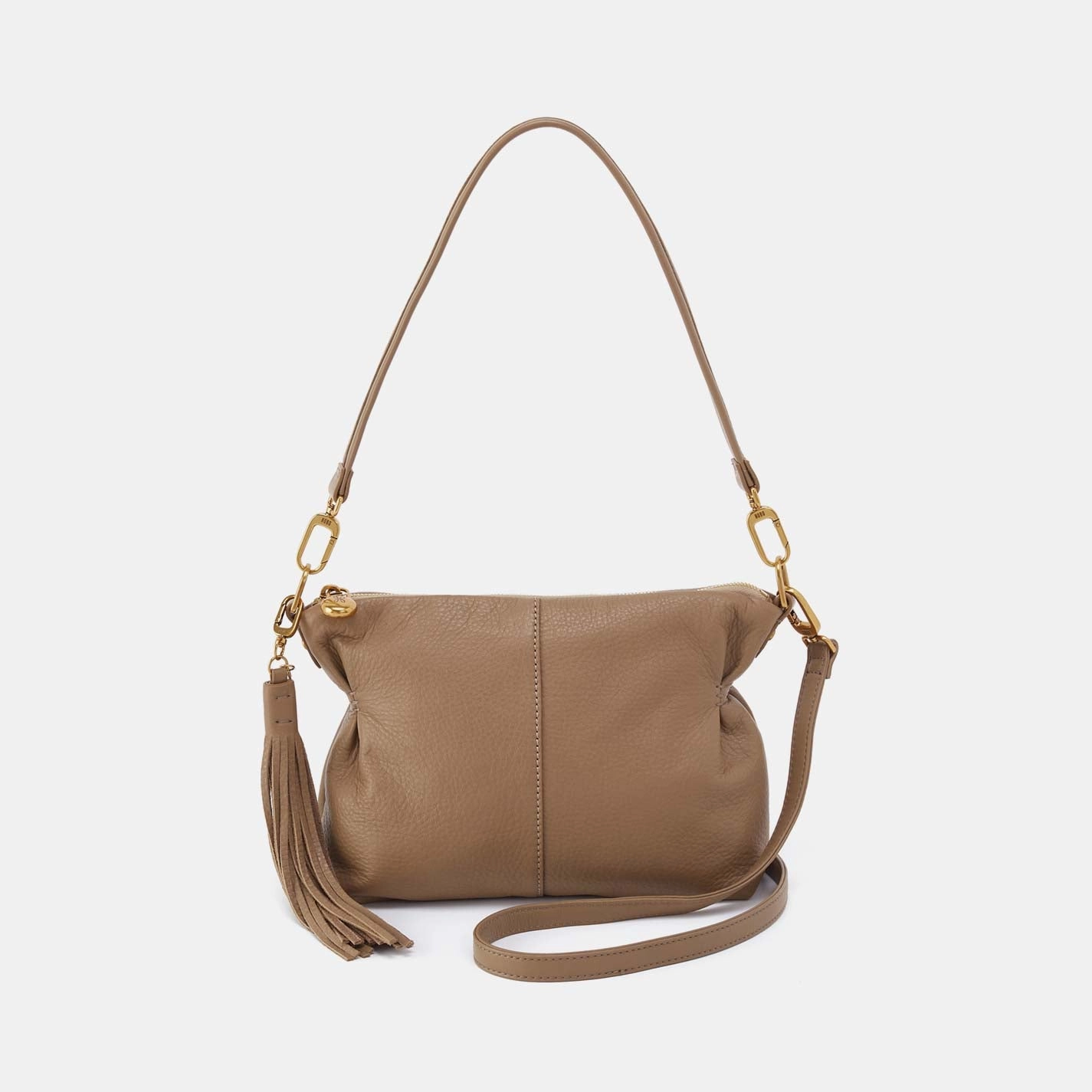 Business Travel Kori Crossbody in Pebbled Leather - Cedar Sagebrush