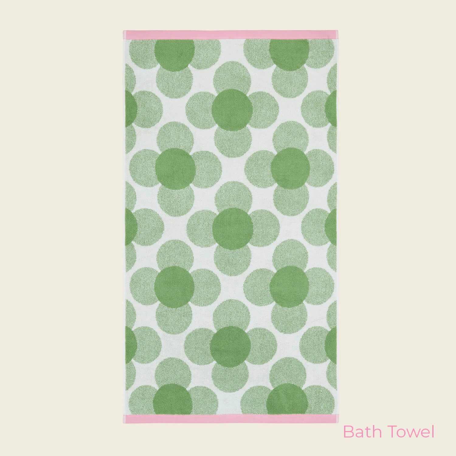 Modern Utility Compact Design Retro Flower Towels Clover