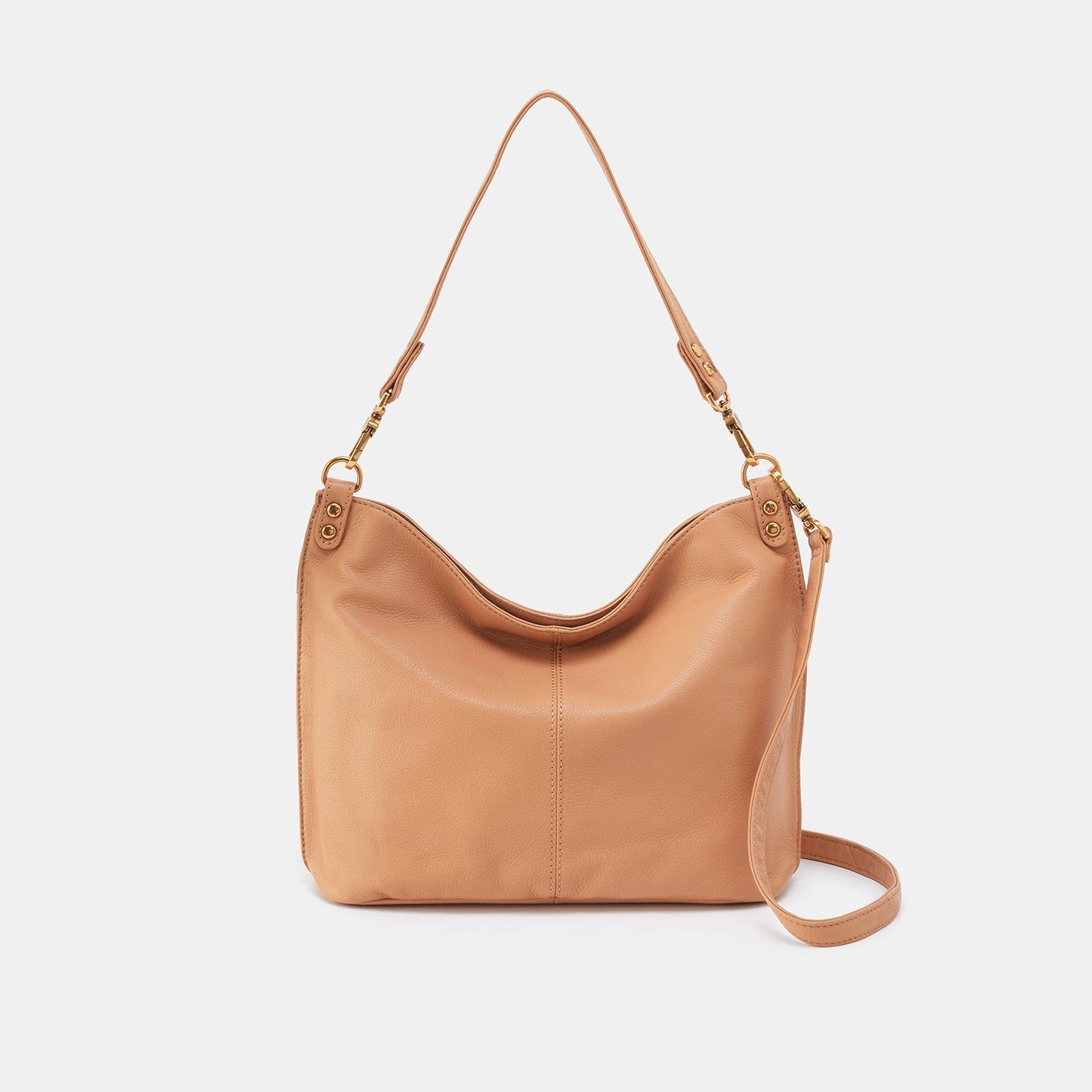 Pier Shoulder Bag In Pebbled Leather - Sandstorm Office Look