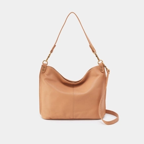Pier Shoulder Bag In Pebbled Leather - Sandstorm Essential Gear