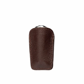 Portable Solution Compact Everyday Travel Shoe Horn - Brown Leather