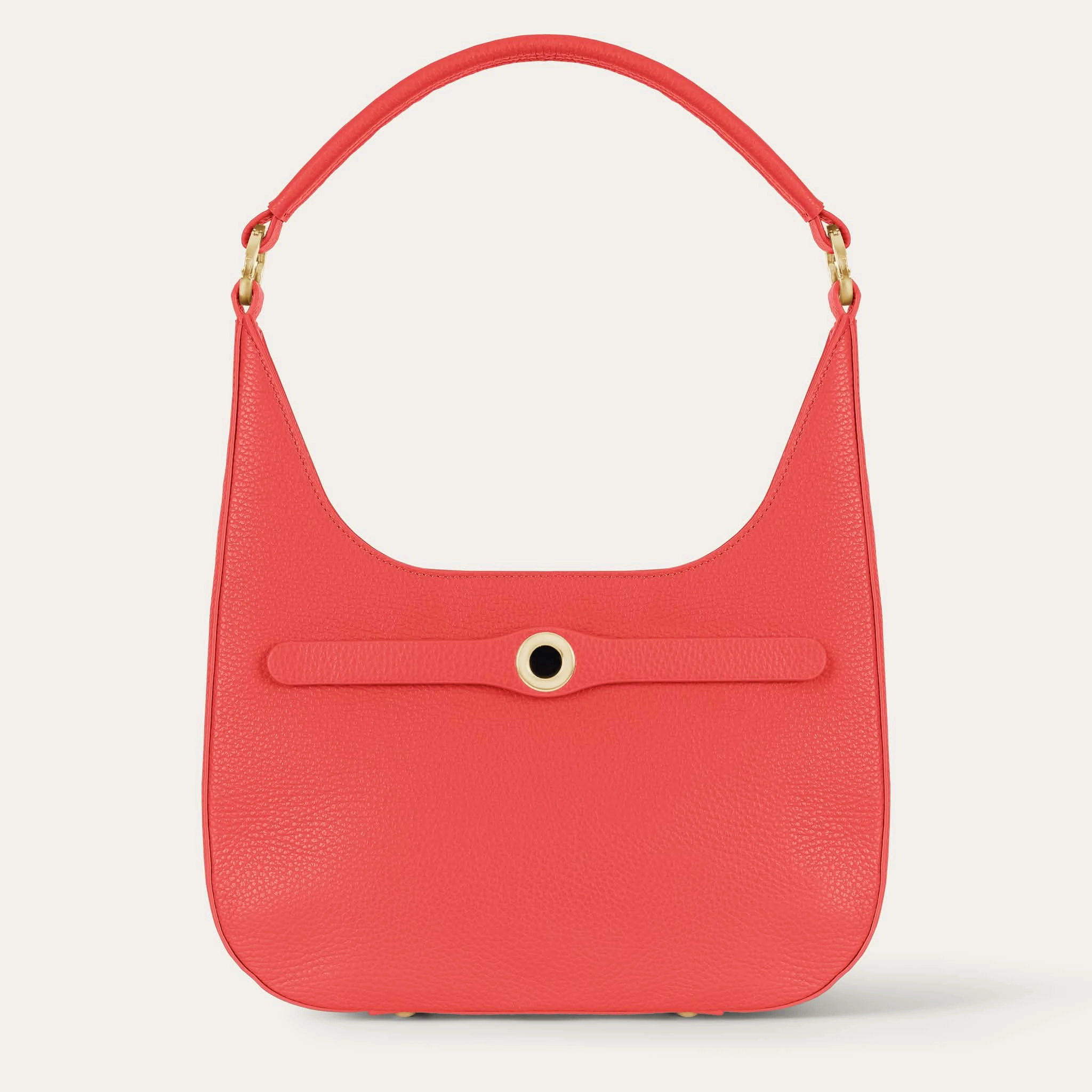 Outdoor Simplicity Daily Travel Florence Shoulder Bag | Coral with Gold hardware