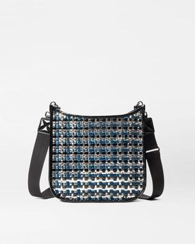 Midnight Woven Woven Box Crossbody Premium Craft