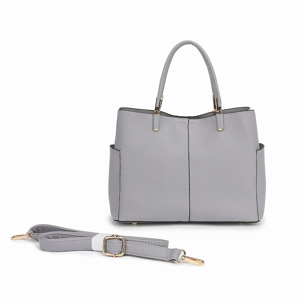 Practical Functionality Triple Compartment Satchel with Crossbody Strap 1894