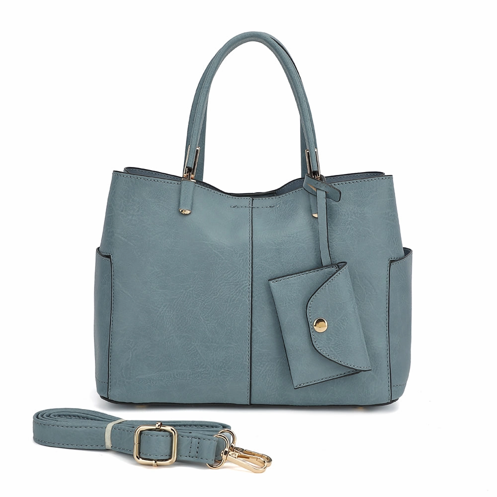 Triple Compartment Satchel with Crossbody Strap 1894N Comfort Fit