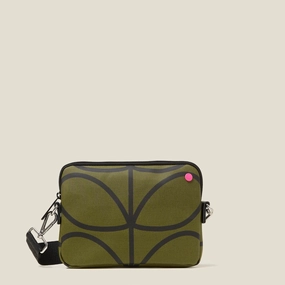 Comfort Everyday The Slim Crossbody - Giant Linear Stem Olive