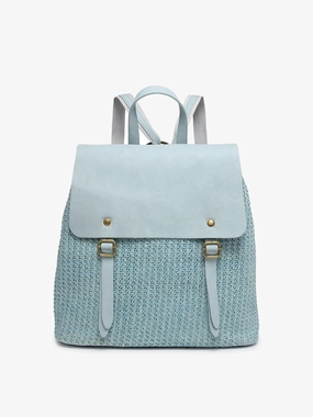 Faye Vegan Woven Backpack Formal Accessory Elegant Fashionwear