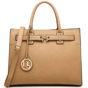 Women Satchel Purses Handbags Belted Top-handle Work Tote Shoulder l Dasein Simple Structure