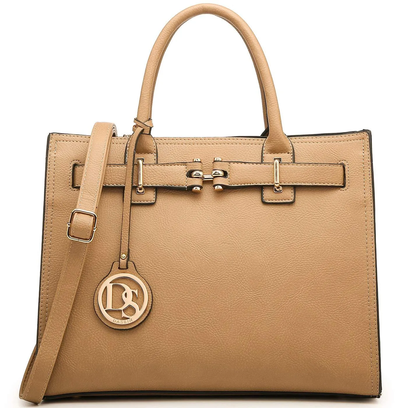 Women Satchel Purses Handbags Belted Top-handle Work Tote Shoulder l Dasein Simple Structure