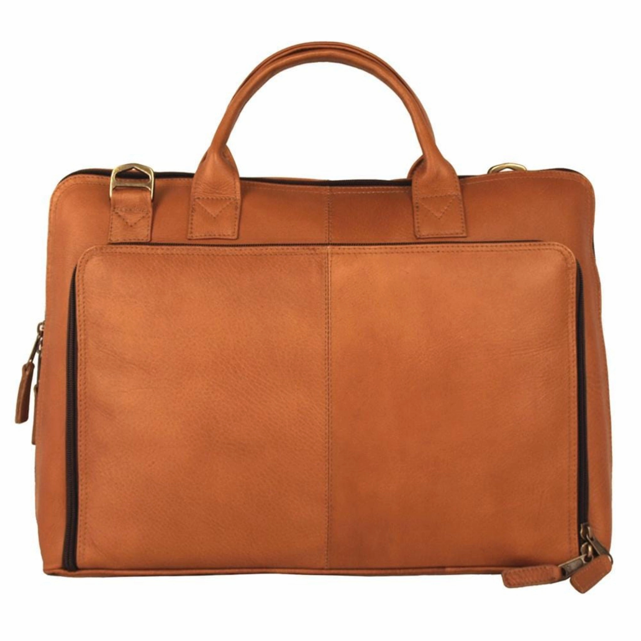 Smart Storage Everyday Organizer Soho Leather Laptop Brief