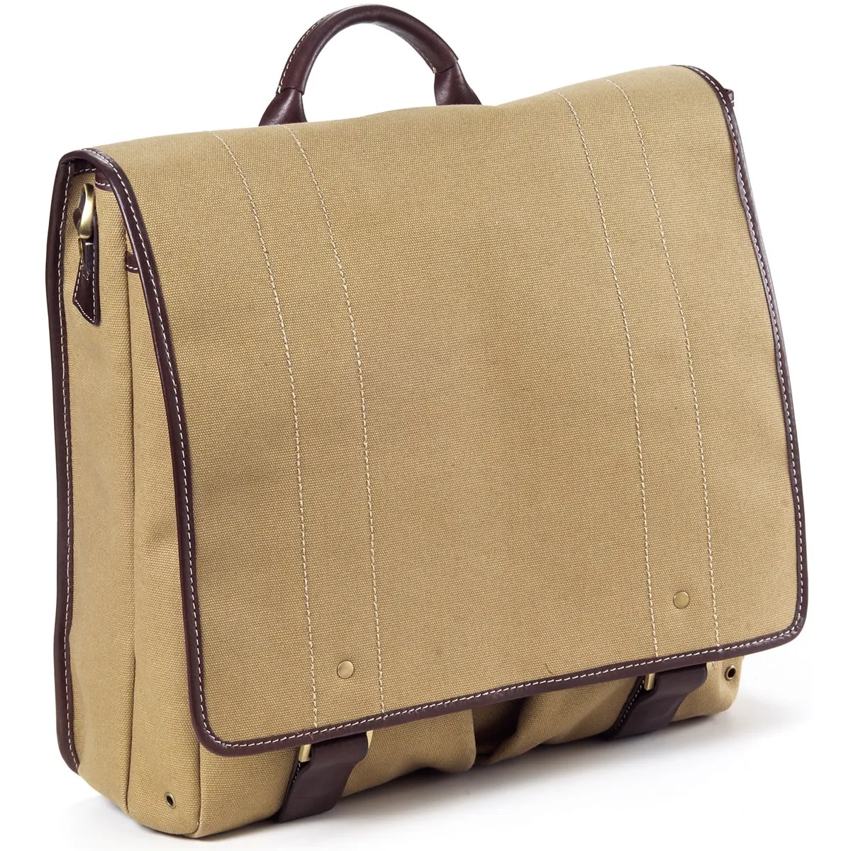 Sustainable Choice Canvas and Leather Mailbag