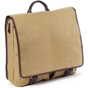 Sustainable Choice Canvas and Leather Mailbag