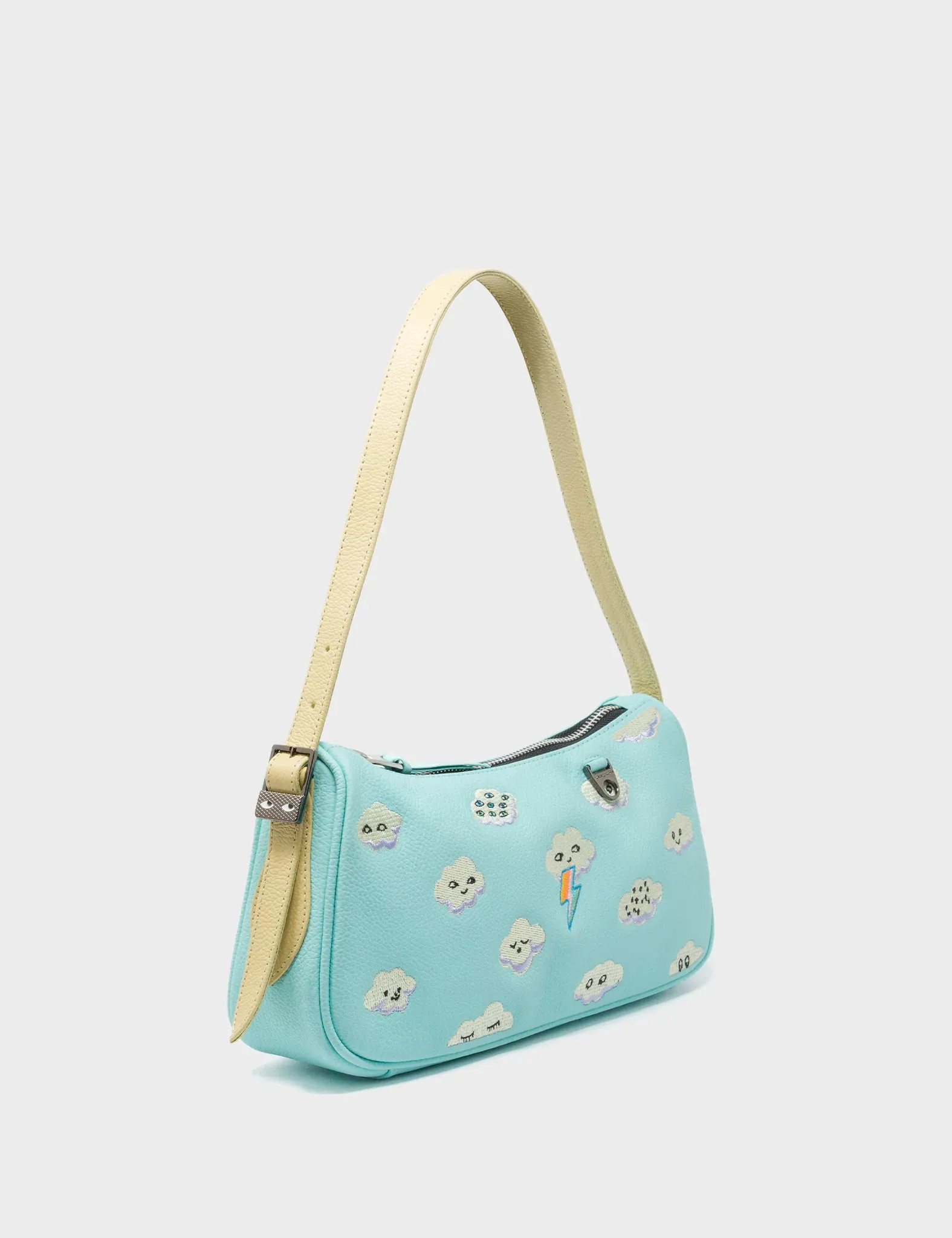 professional accessory Contemporary Vibe Lucas Hobo Mini Water Ballet Blue Handbag - Happy Clouds Design