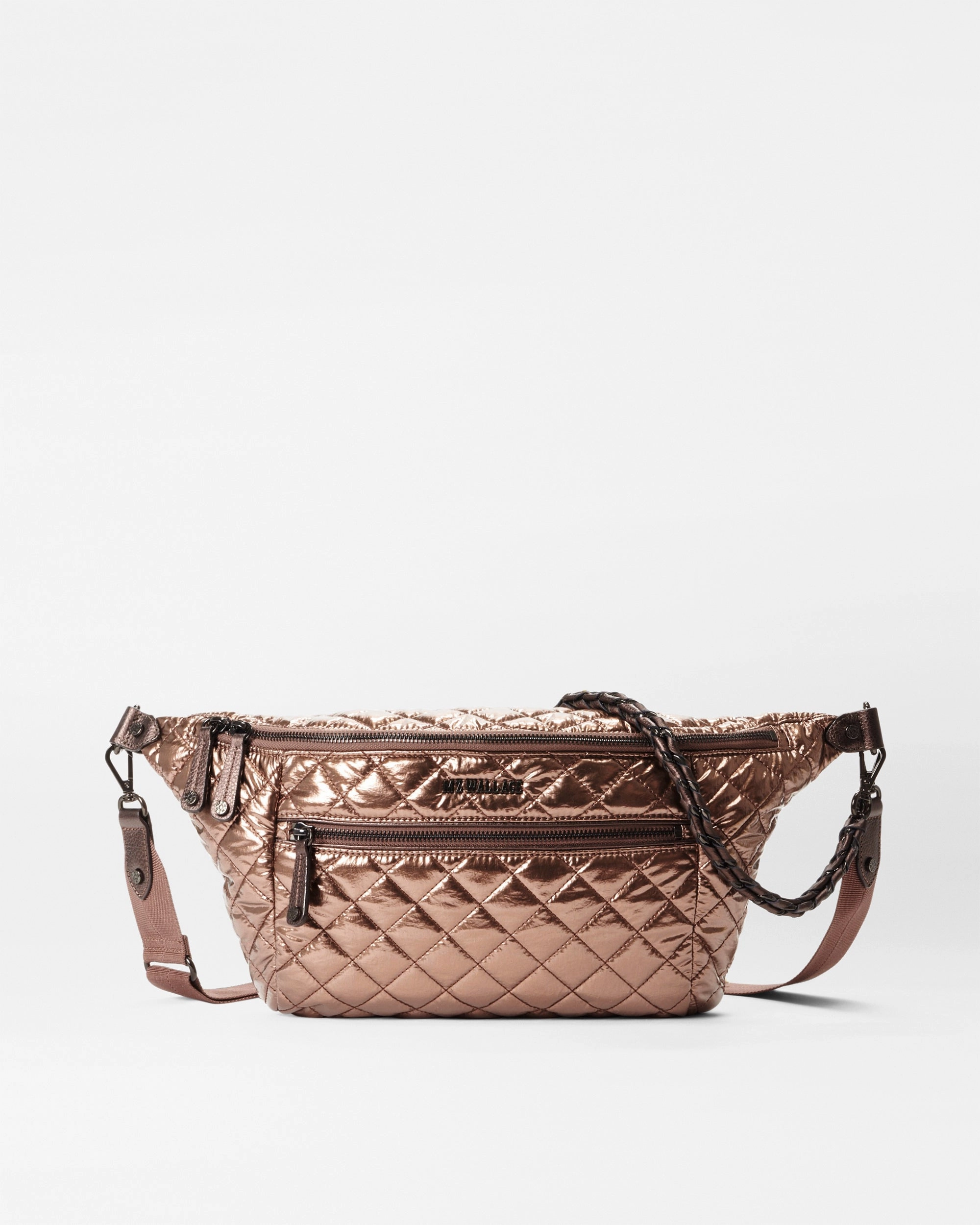 Festival Outfit Travel Essentials Copper Metallic Lacquer Crosby Crossbody Sling Bag