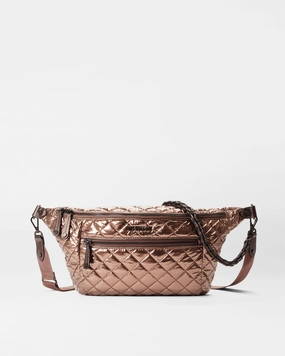 Festival Outfit Travel Essentials Copper Metallic Lacquer Crosby Crossbody Sling Bag