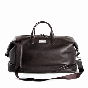 Functional Style Classic Companion Aspen Travel Duffle Bag, Dark Brown Leather