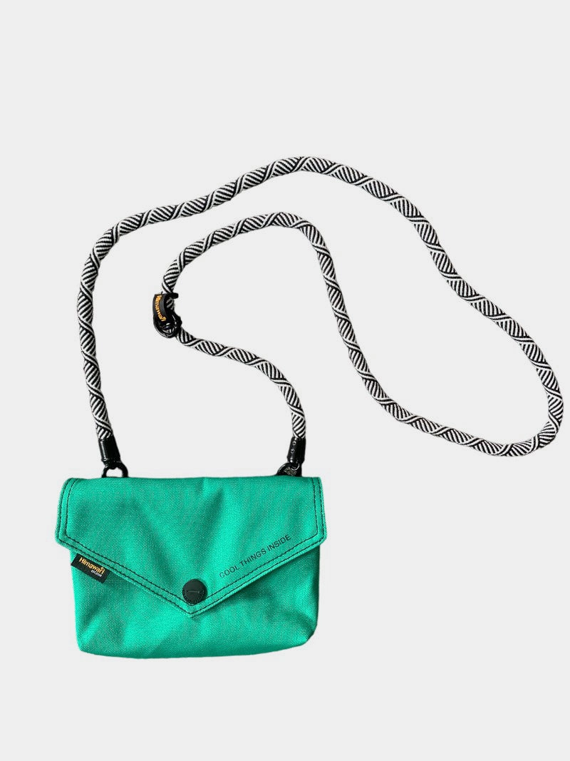Trendy fold-over bag Fine Detail Himawari Solid Color Envelope Shape Crossbody Bag with Removable Strap