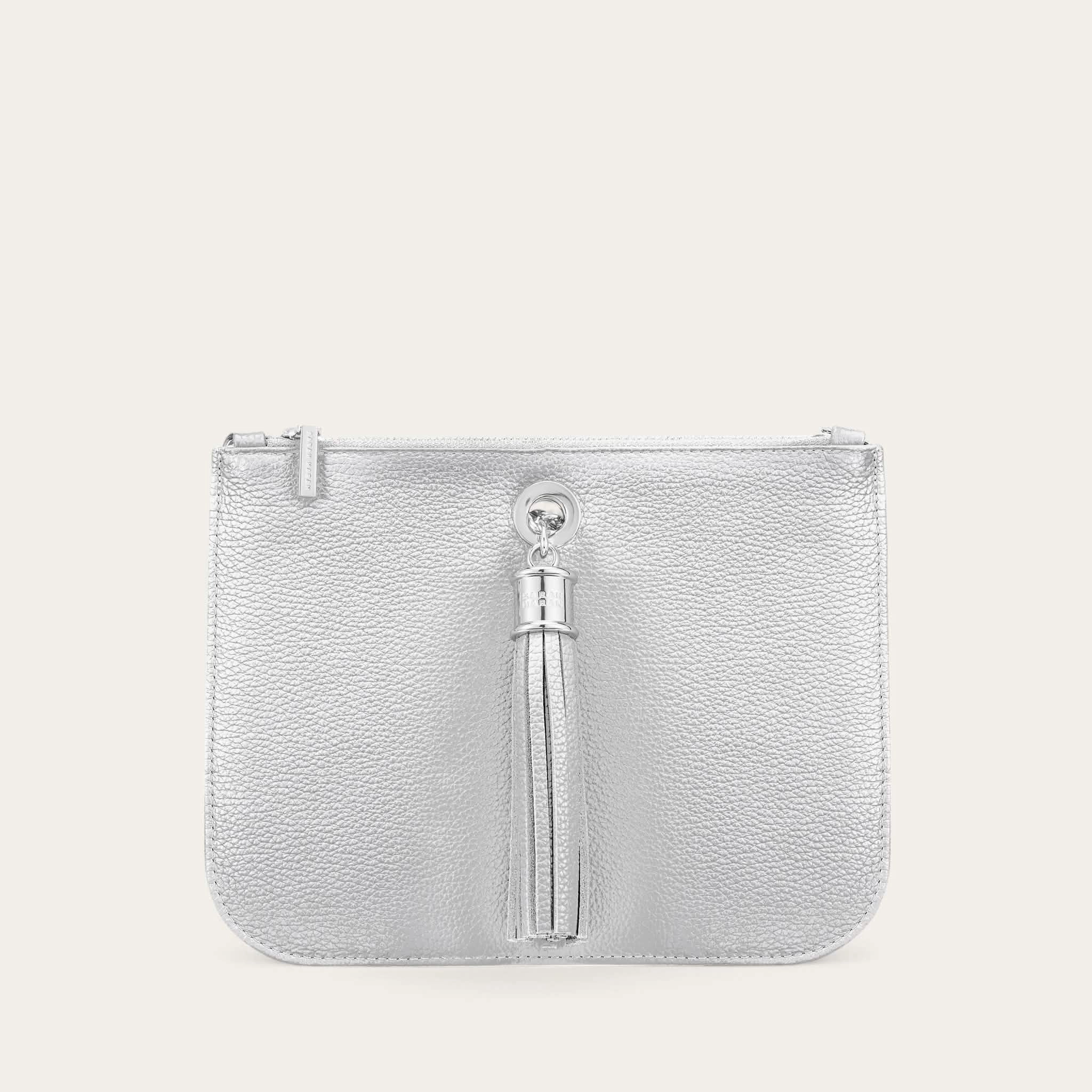 Ivy | Soft Metallic Silver with Silver hardware Stylish Design Outdoor Function