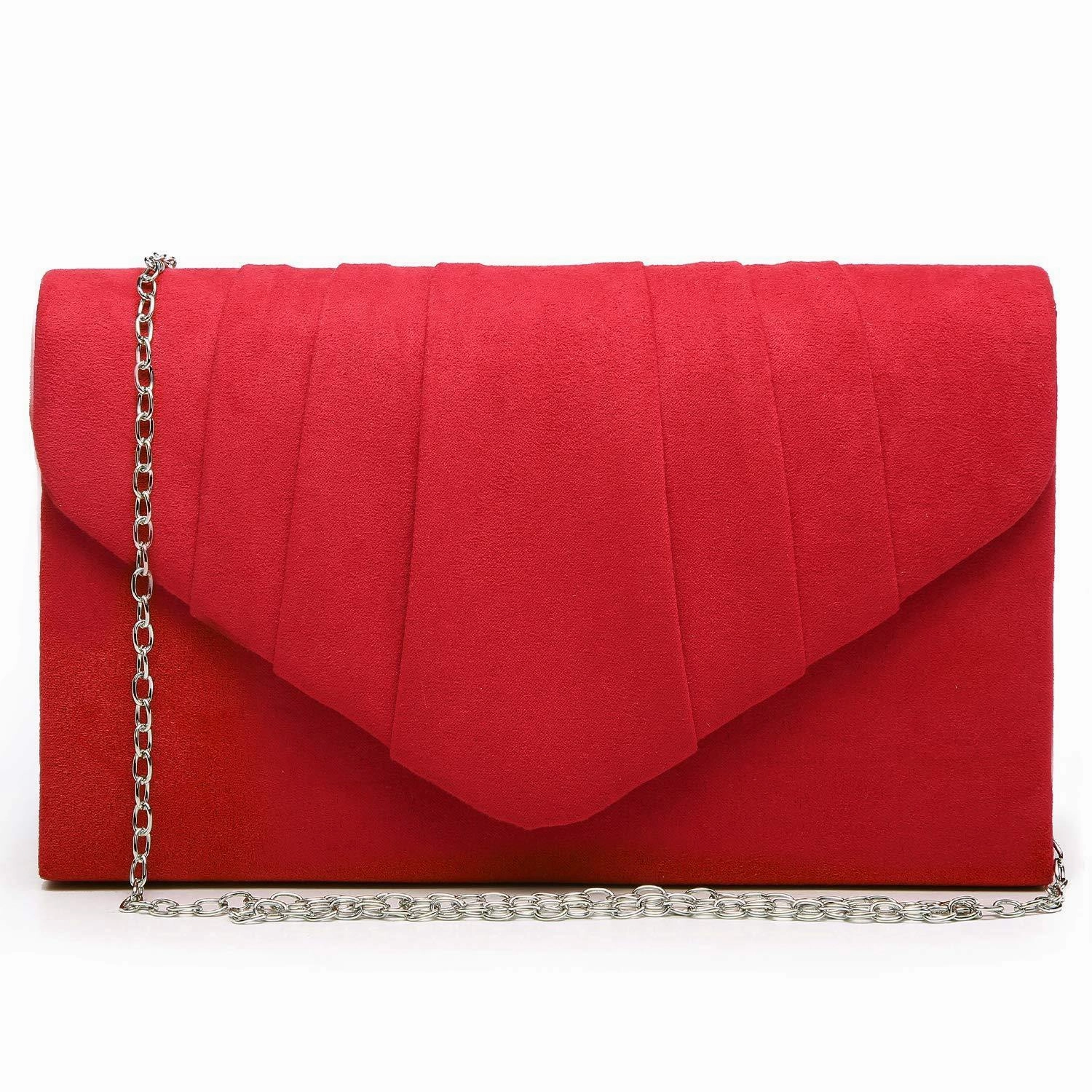 Dasein Women's Evening Bag Pleated Envelope Clutch l Dasein Luxury Detailing Quality craftsmanship