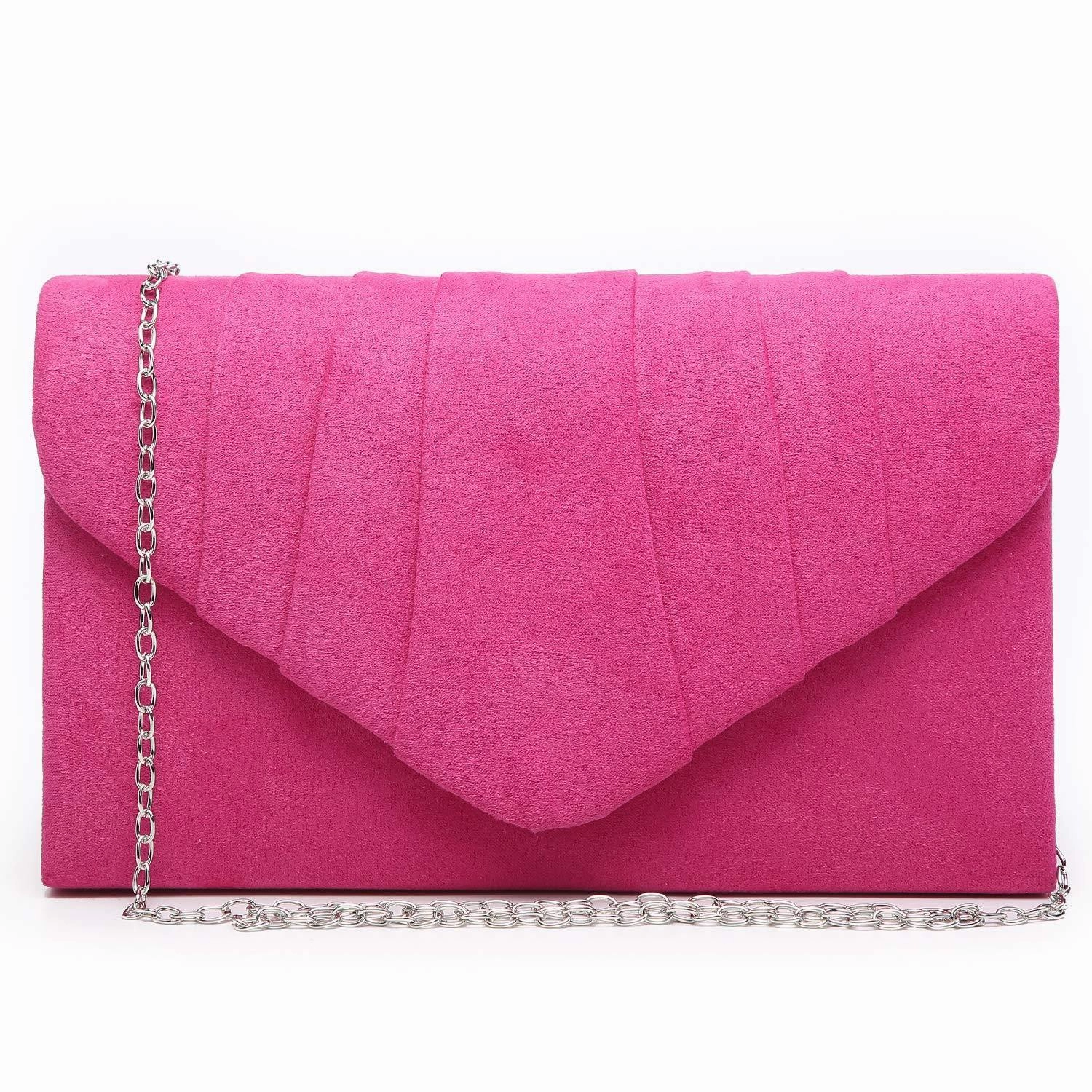 Classic Outfit Dasein Women's Evening Bag Pleated Envelope Clutch l Dasein