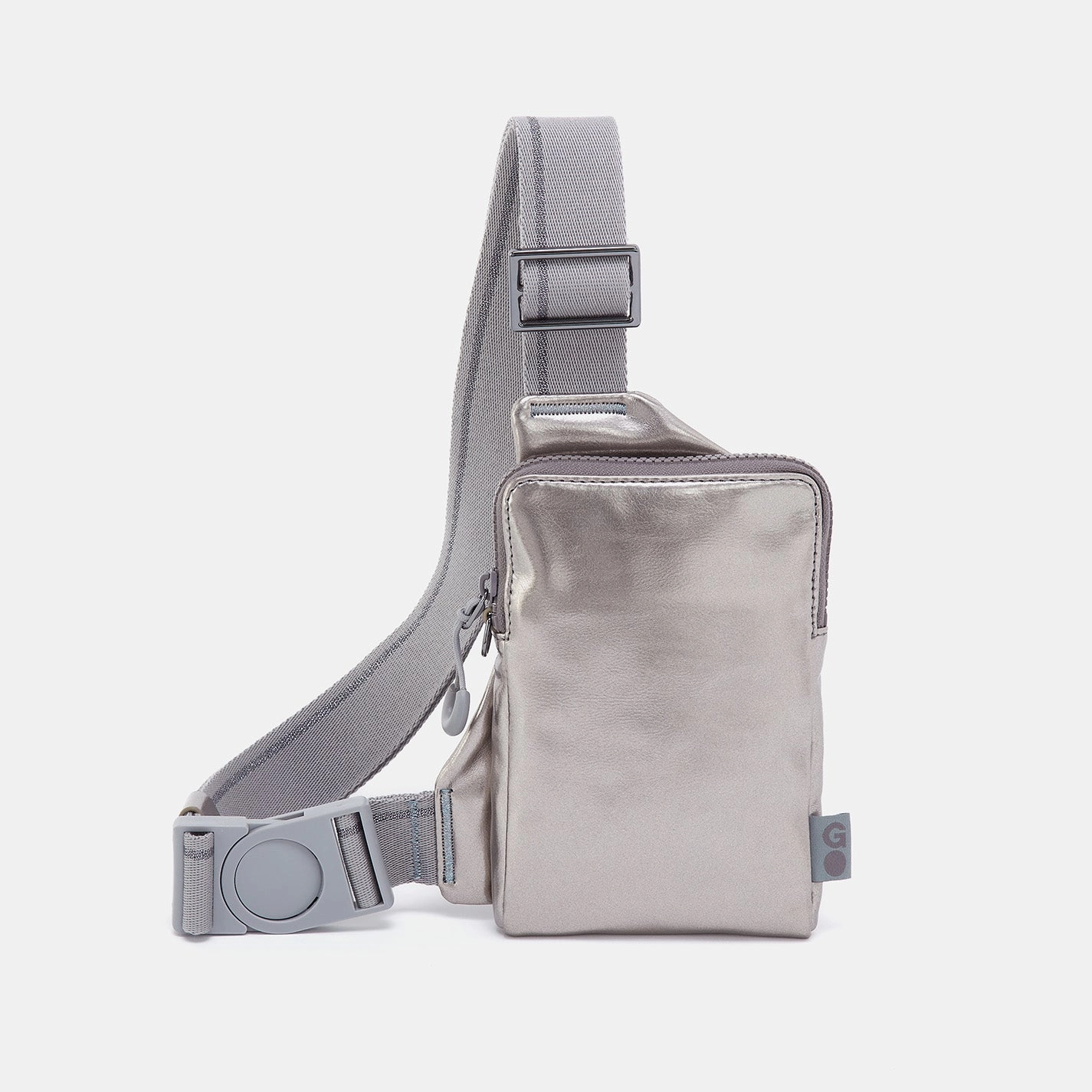Adventure Companion DIALED IN Phone Bag in EverShine nylon - Quicksilver Metallic