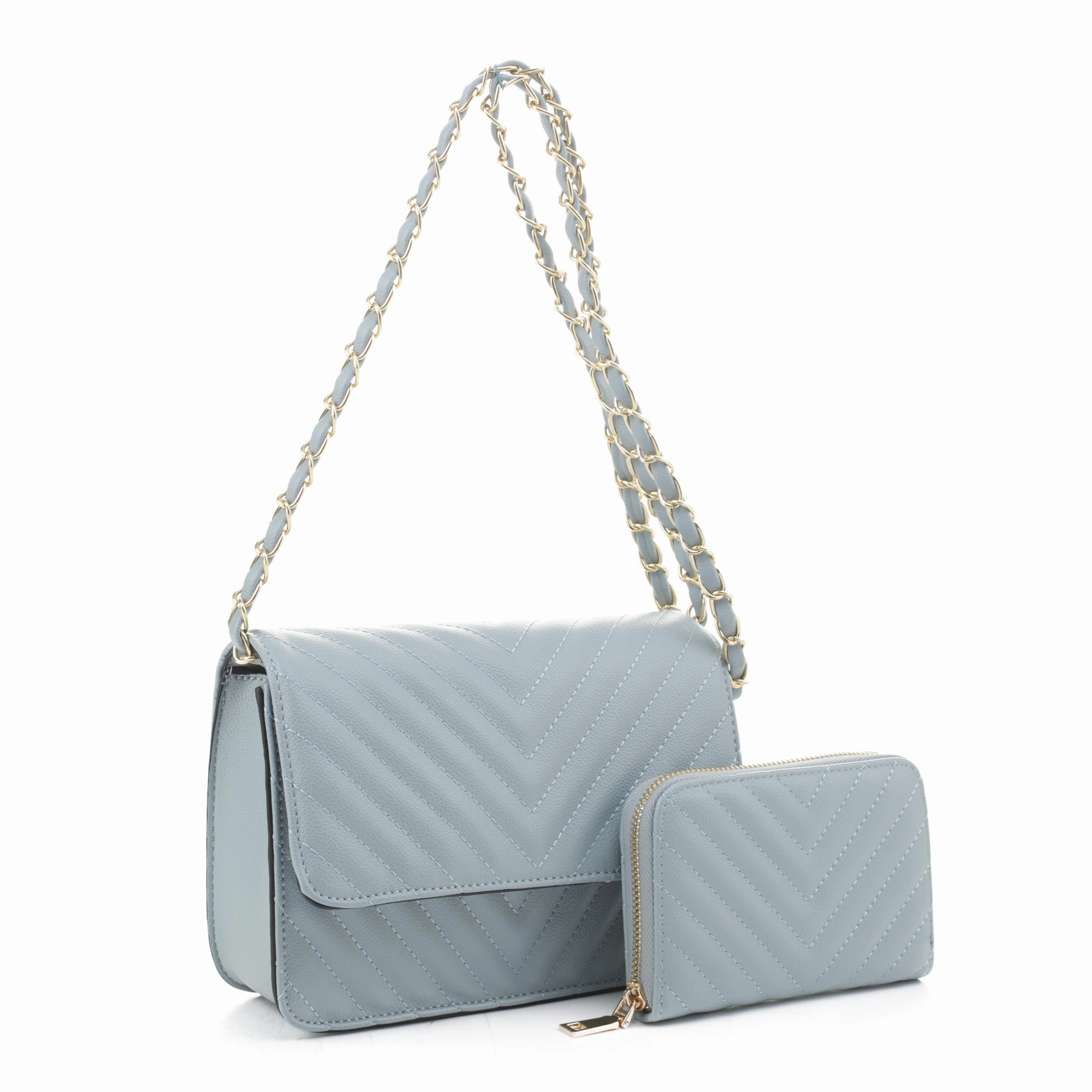 Minimal Carry Valeria Quilted Crossbody Set