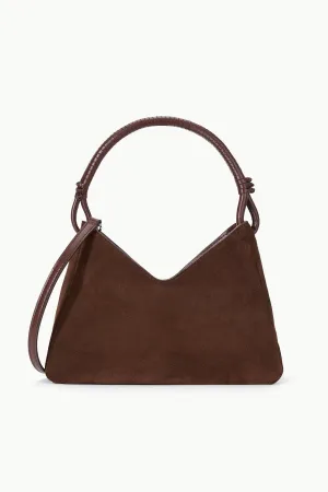 Shoulder Fit VALERIE SHOULDER BAG | MAHOGANY SUEDE