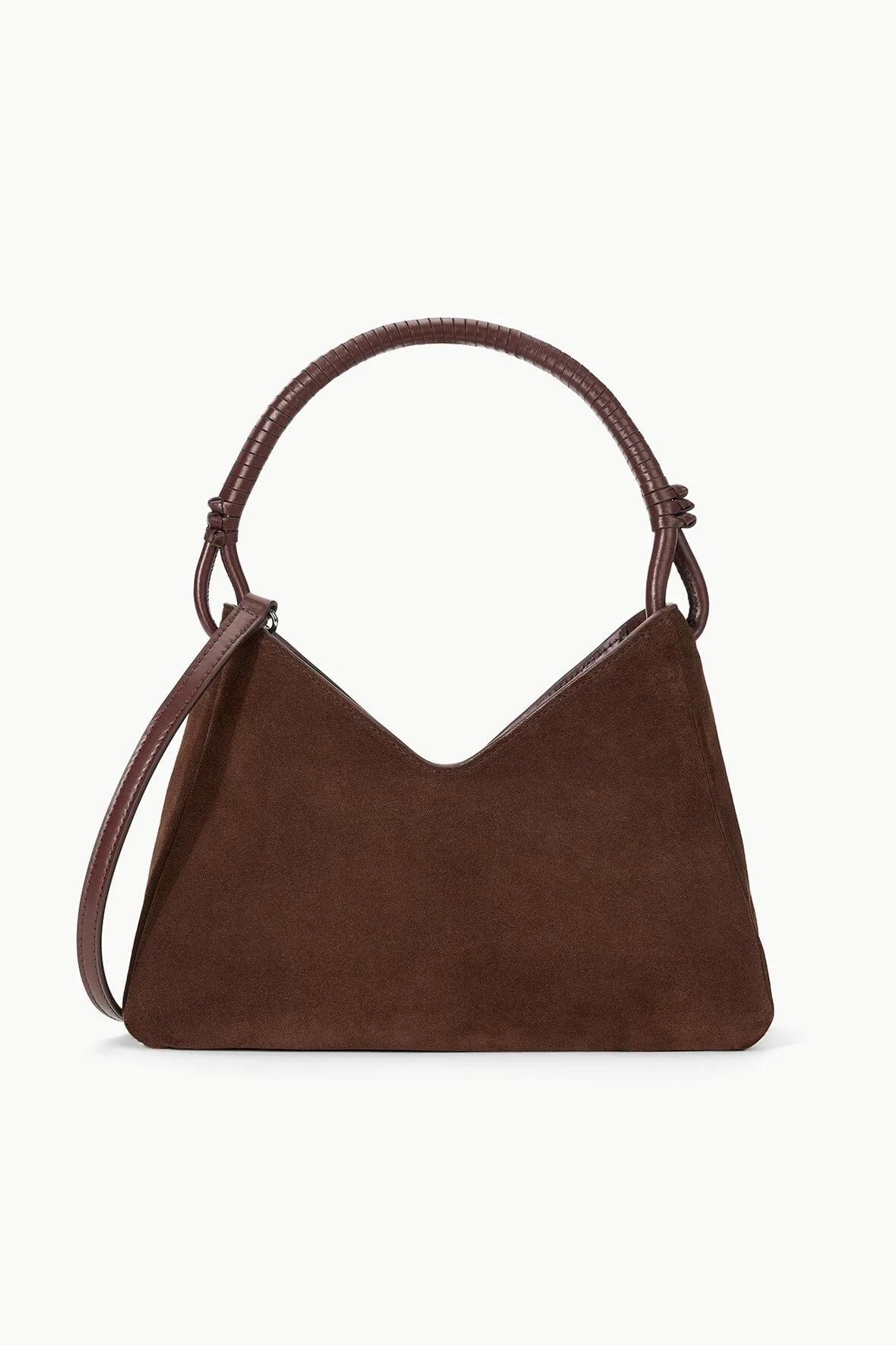 Shoulder Fit VALERIE SHOULDER BAG | MAHOGANY SUEDE
