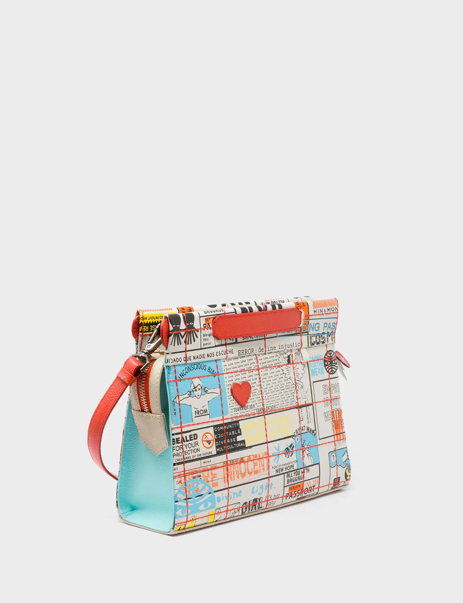 Practical Compact Gear Vali Small Crossbody Cream Leather Bag - Kind Type Design