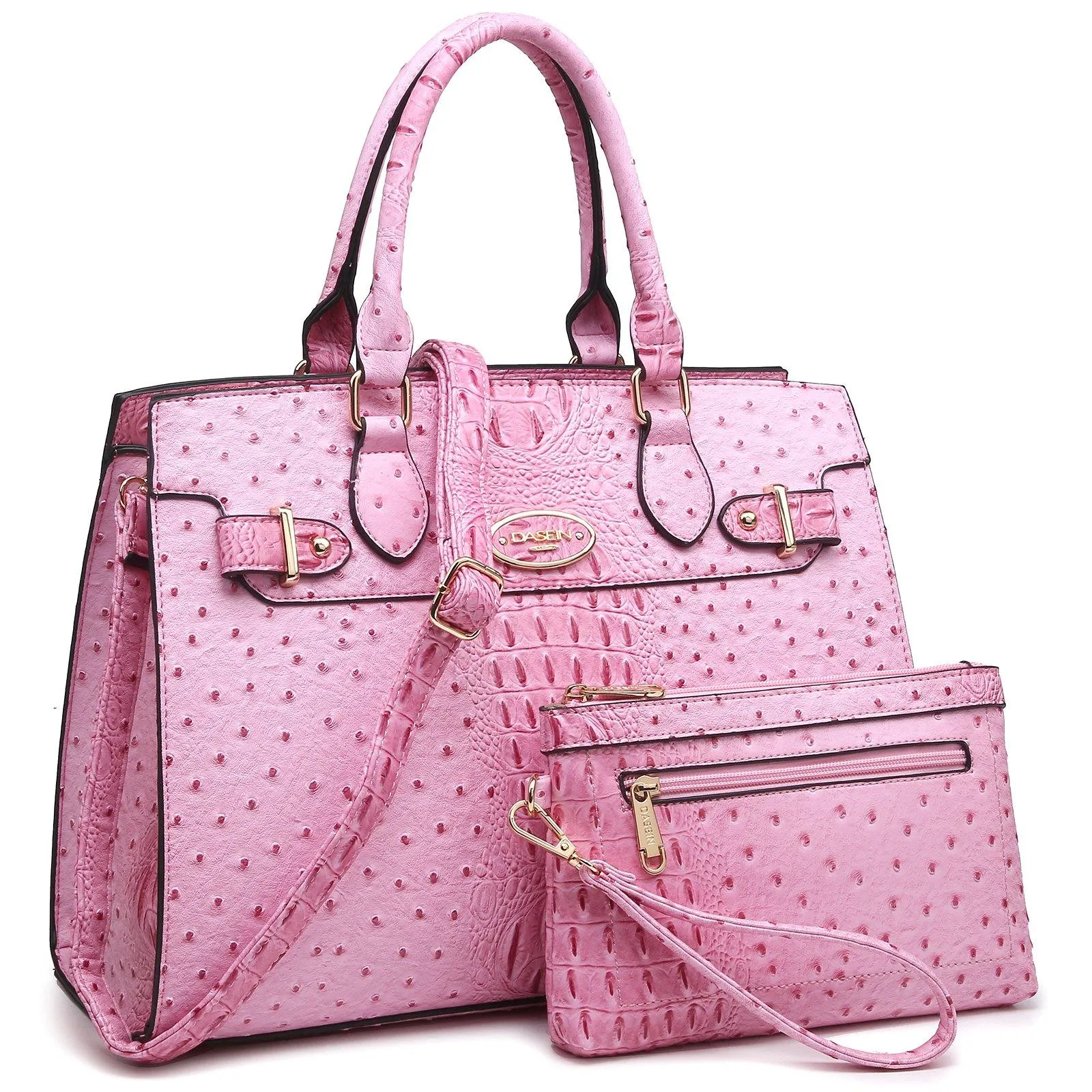 Vegan Leather Women Handbags and Purses Top Handle Tote with Matching Clutch Functional Simplicity