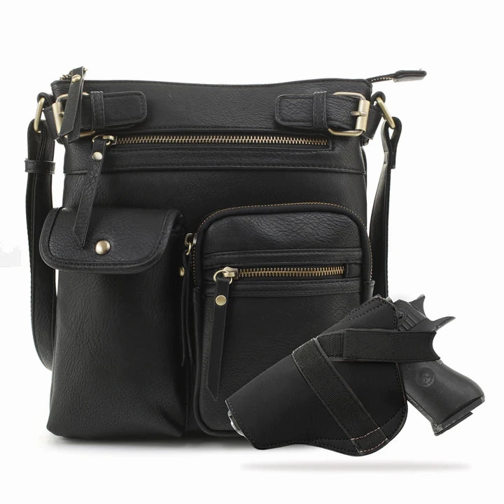 Concealed Carry Crossbody with Holster-Jessie James Travel convenience