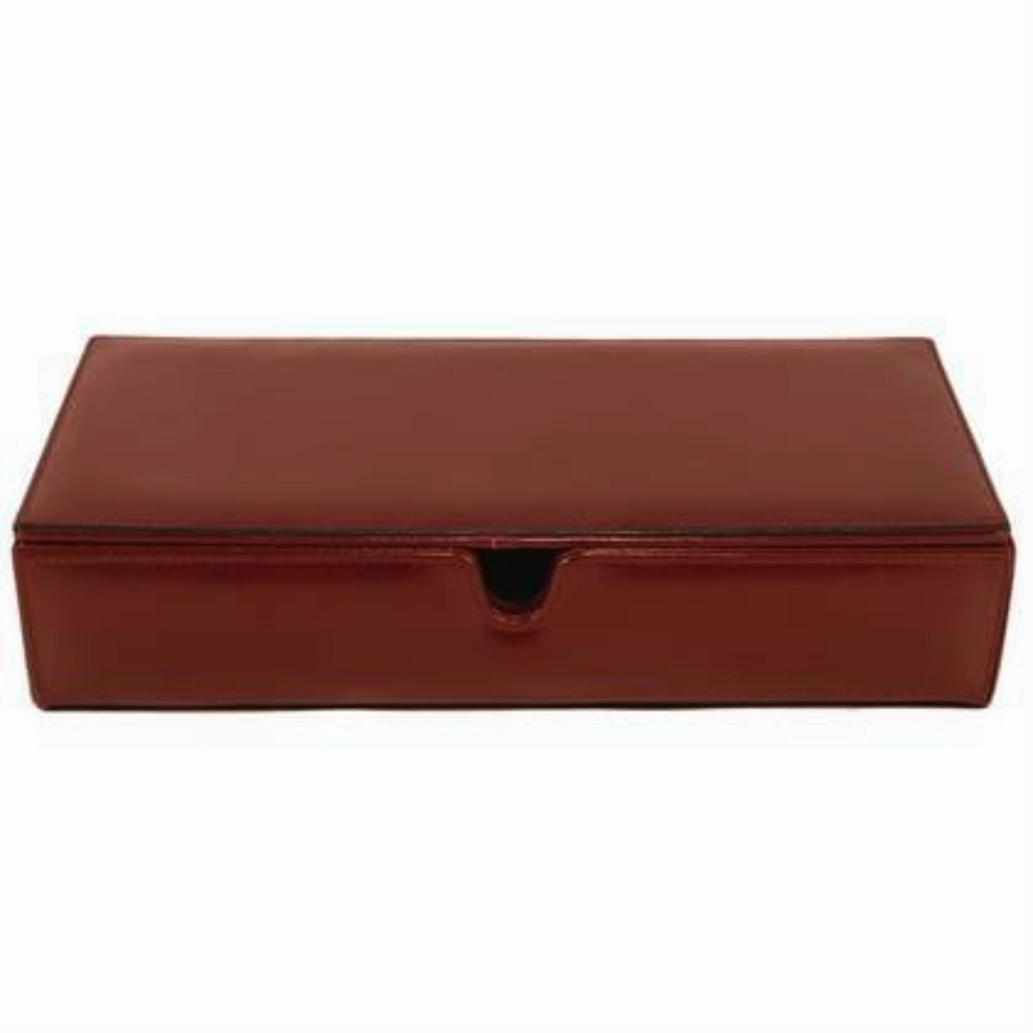 Durable Function Large Leather Desk Box