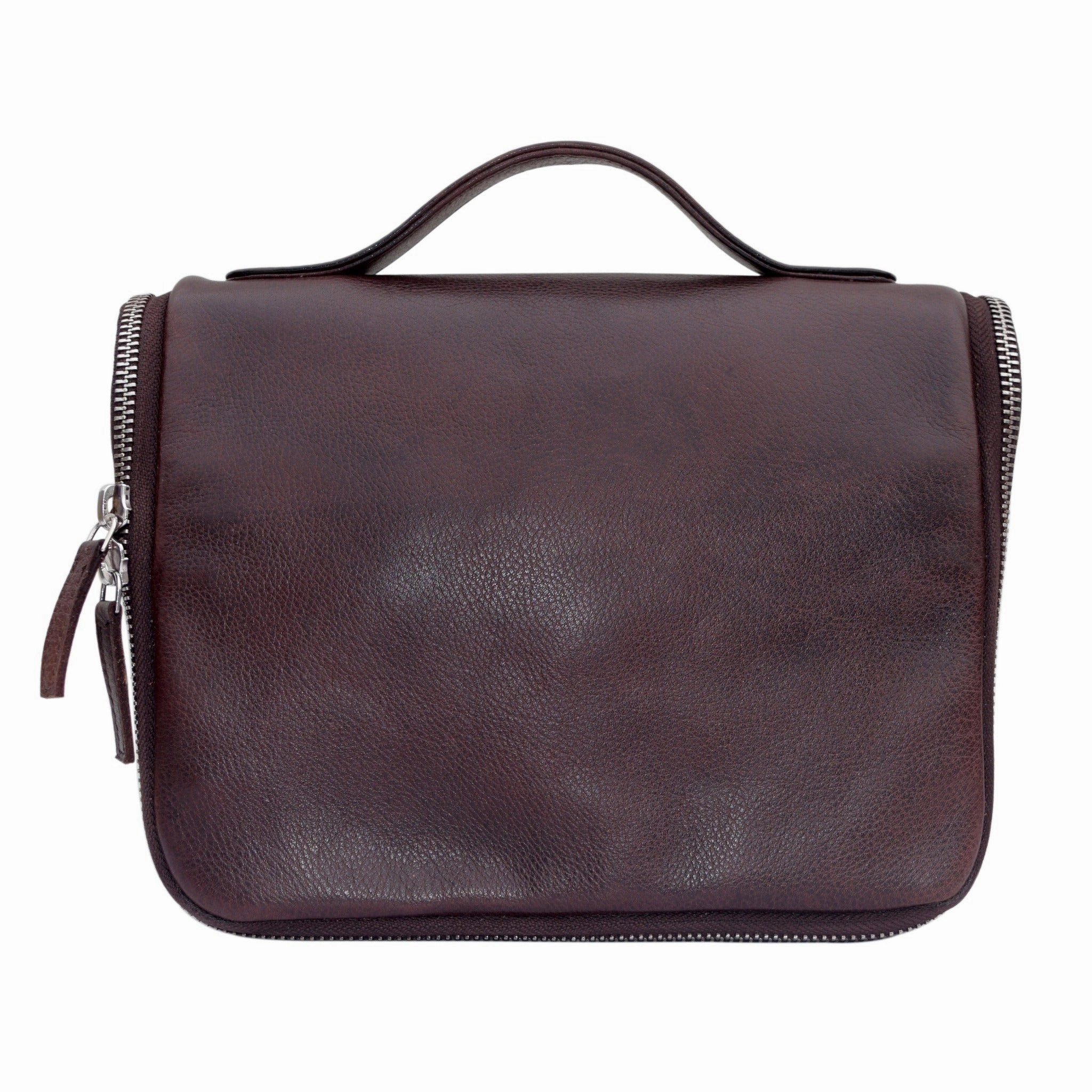 Sleek Design Hanging Leather Travel Kit