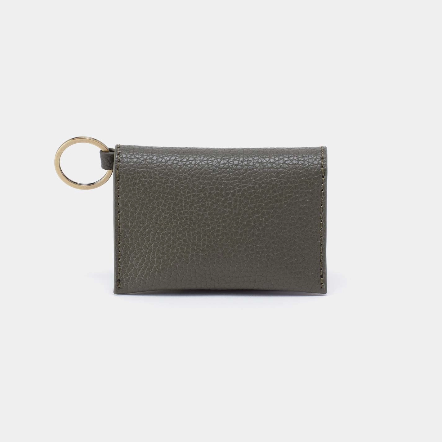 Elegant Touch Vida Card Case in Micro Pebbled Leather - Desert Palm