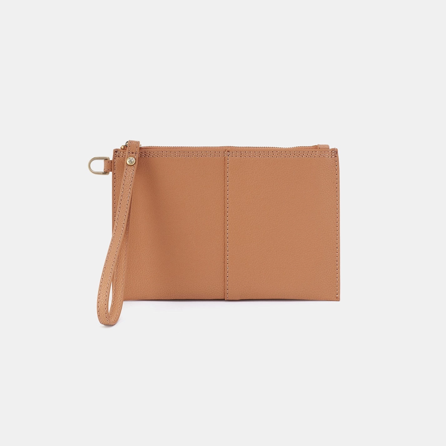 Vida Small Pouch in Micro Pebbled Leather - Biscuit Functional Piece Fashion Accessory