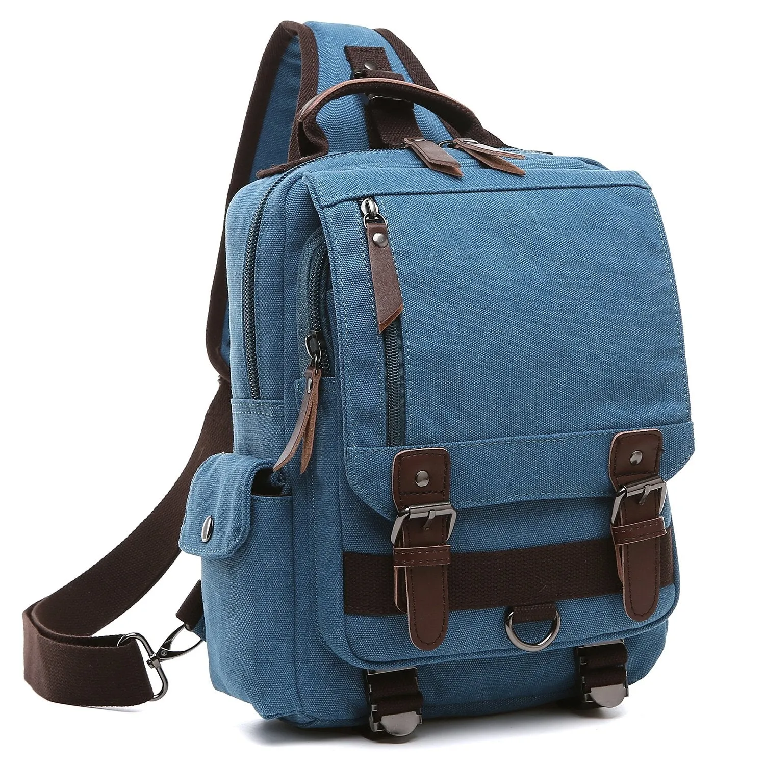 Travel Smart Quick Fit Vintage Unisex Canvas Sling Bag