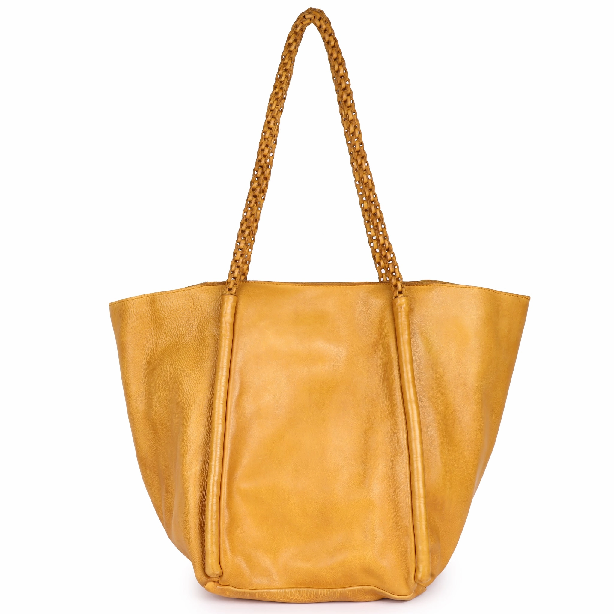 Weekend Getaway Voyage Leather Tote Bag (Lg)