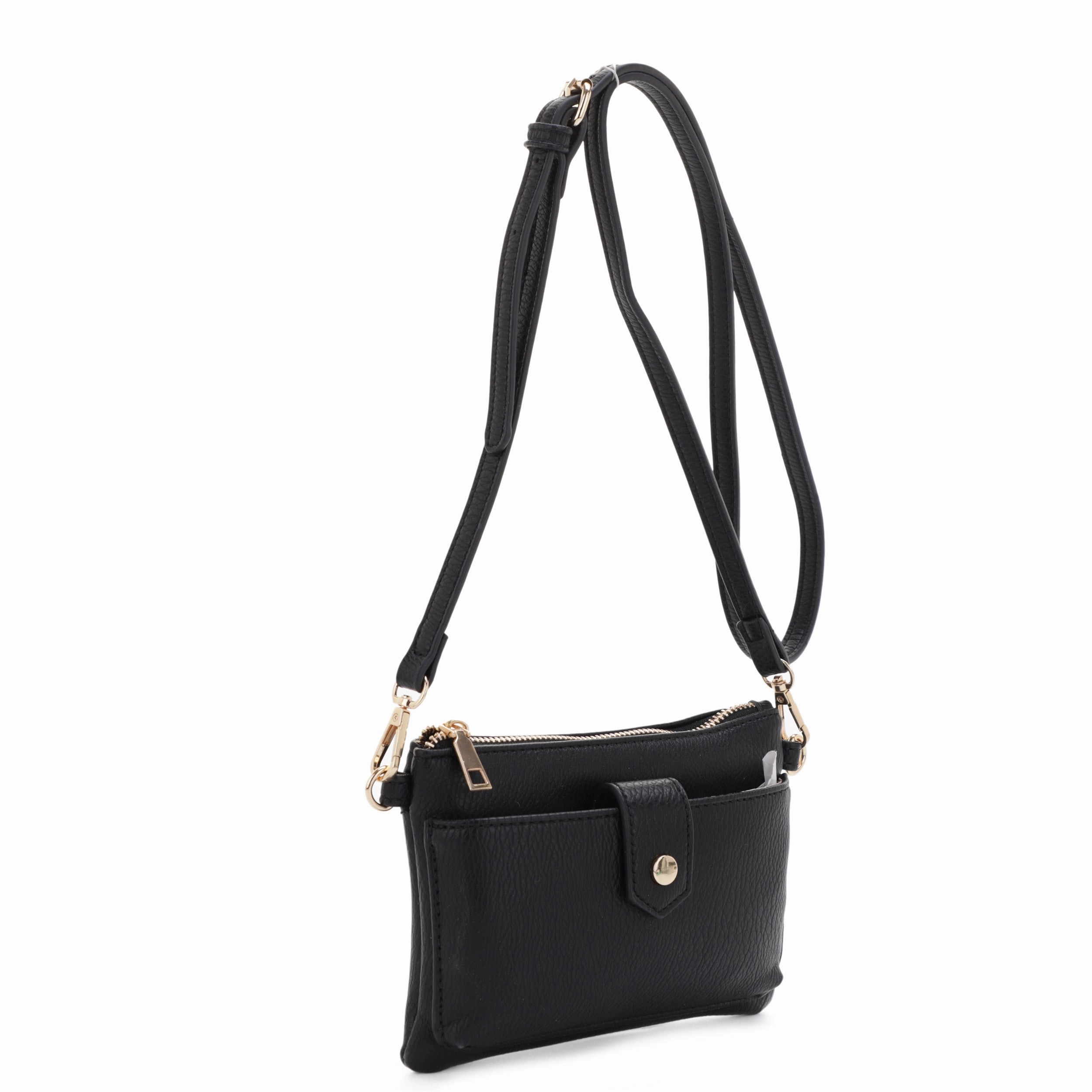 Stylish Carry Simple Utility Walker Single Main Zipper Crossbody
