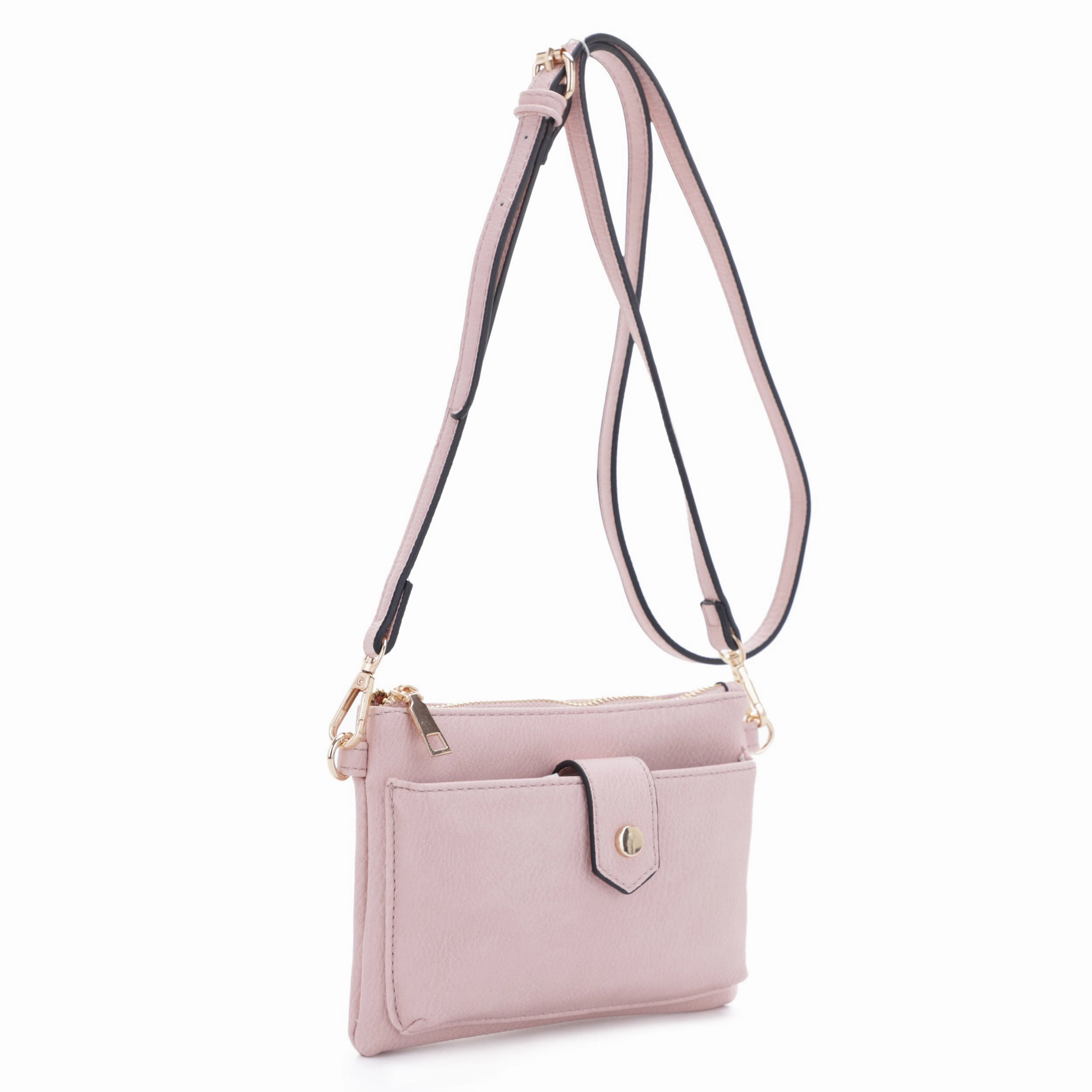 Walker Single Main Zipper Crossbody Trendy Look