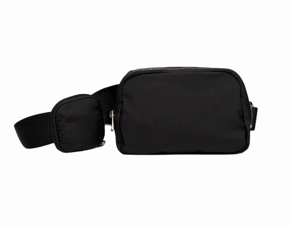 Travel Performance WanderFull Black HydroBelt Bag with Removable Hydration Holster