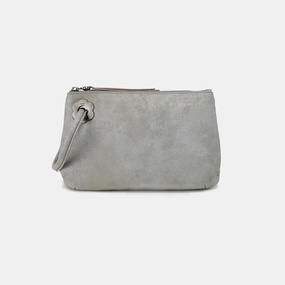 Daisy Daze Large Wristlet In Buffed Leather - Misty Harbor Fashion Elegance Chic Accessory